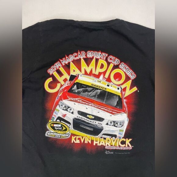 Chase Authentics NASCAR 2014 Champion Kevin Harvick T-shirt Women Medium Black - Picture 2 of 6